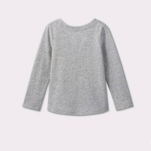 Cat & Jack Long Sleeve Crayon Pocket Tee - Picture 2 of 2